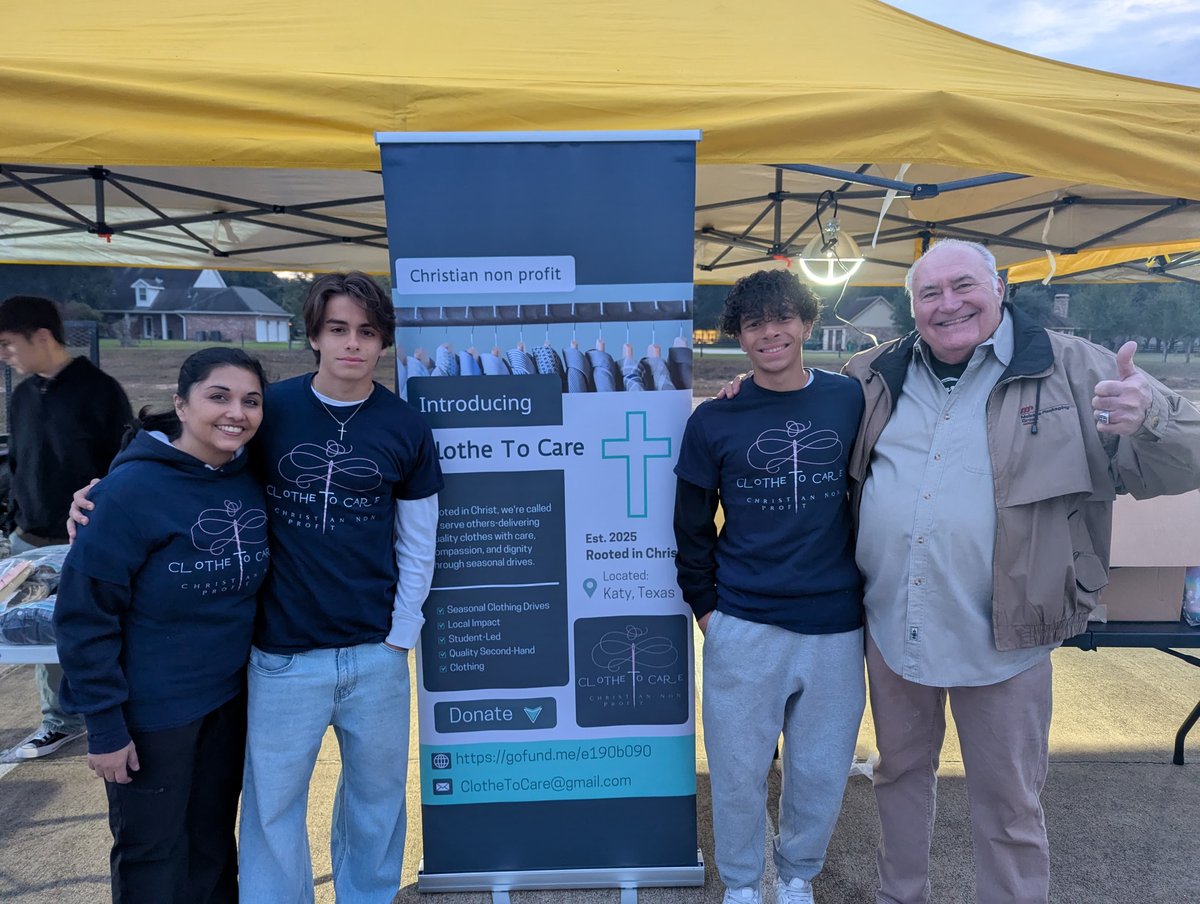 Clothe to Care volunteers at a clothing donation drive, December
