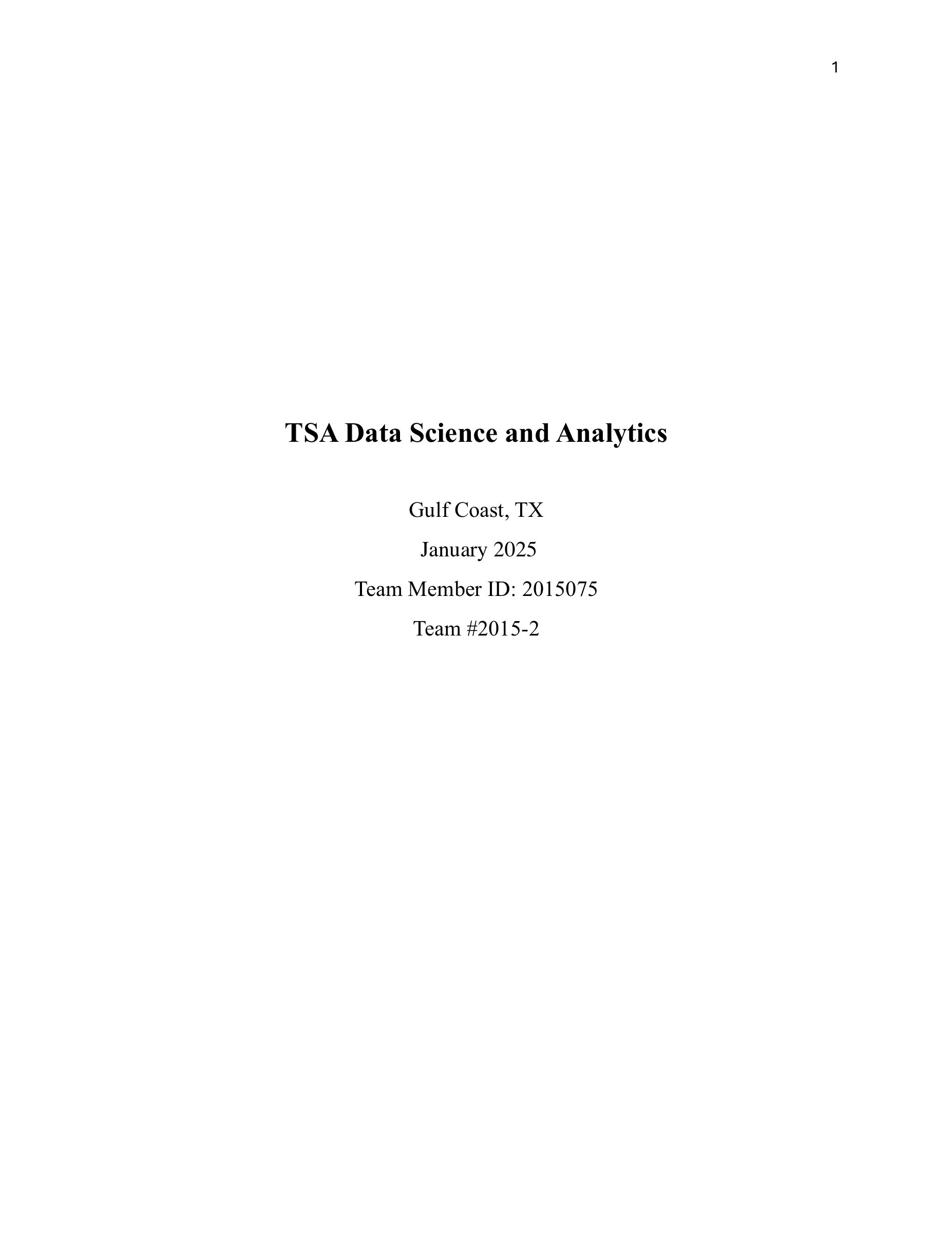 Cover page of the 2025 TSA Data Science & Analytics research portfolio, How COVID-19 Reshaped the Housing Market